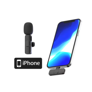 Microfone de Lapela K9 Sem Fio para celular entrada Lightning - GENAI